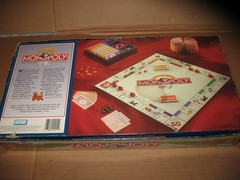 VINTAGE Monopoly Deluxe Edition Parker Brothers 1995 Golden Tokens