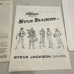 Star Traders Board Game Isaac Asimov Steve Jackson Games 1987 Complete unpunched