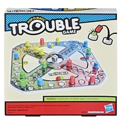 Hasbro Gaming Trouble Board Game for Kids Ages 2.0 H x 11.0 L x W, Vary