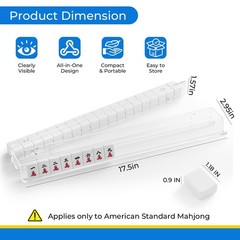 magic sewing machine Acrylic Mahjong Racks with Magnetic Pushers, Set of 4 Cl…