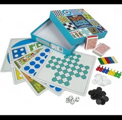 Classic Game Collection, 100 Family Board Games for Adults and Kids. 8×8