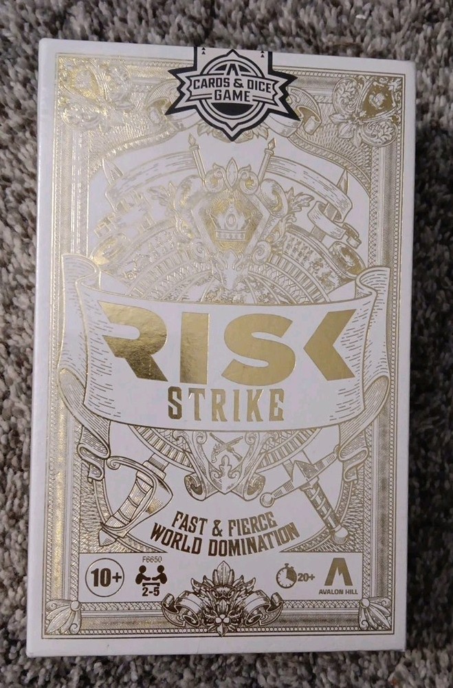 Risk Strike Fast & Fierce World Domination Cards/Dice Game Hasbro/Avalon Hill