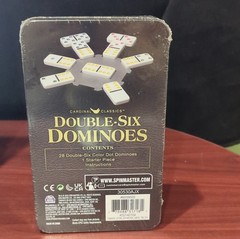 Spin Master Games Double-Six Dominoes Color Dot Tile Game, 1-4 Players, Ages 8+