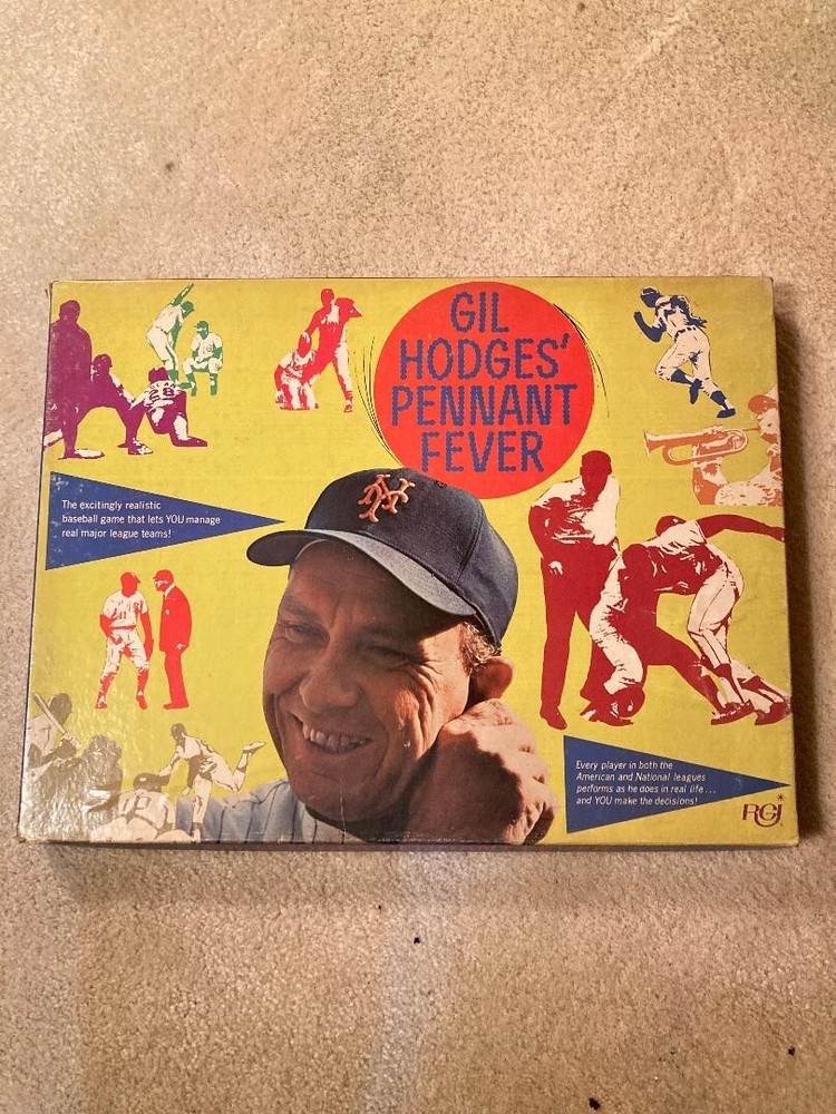 Gil Hodges Pennant Fever Vintage Board Game Mets 1970