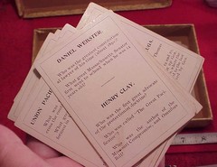 Antique 1890 Board GAME OF AMERICAN HISTORY Parker Bros Complete BOXED 8.5 X 5.5