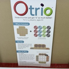 Otrio Deluxe Strategy Game By Marbles Brain Workshop Wooden Board 8+ Years