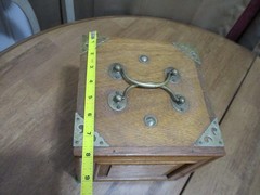 Antique Mahjong 5 Drawer Wood Box Set Bamboo Bone Mah-Jongg