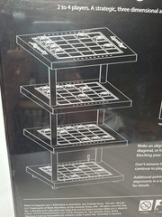 Sagacity Strategic Board, 3D alignment Game, 2-4 Players, 3+ Years. Black Box