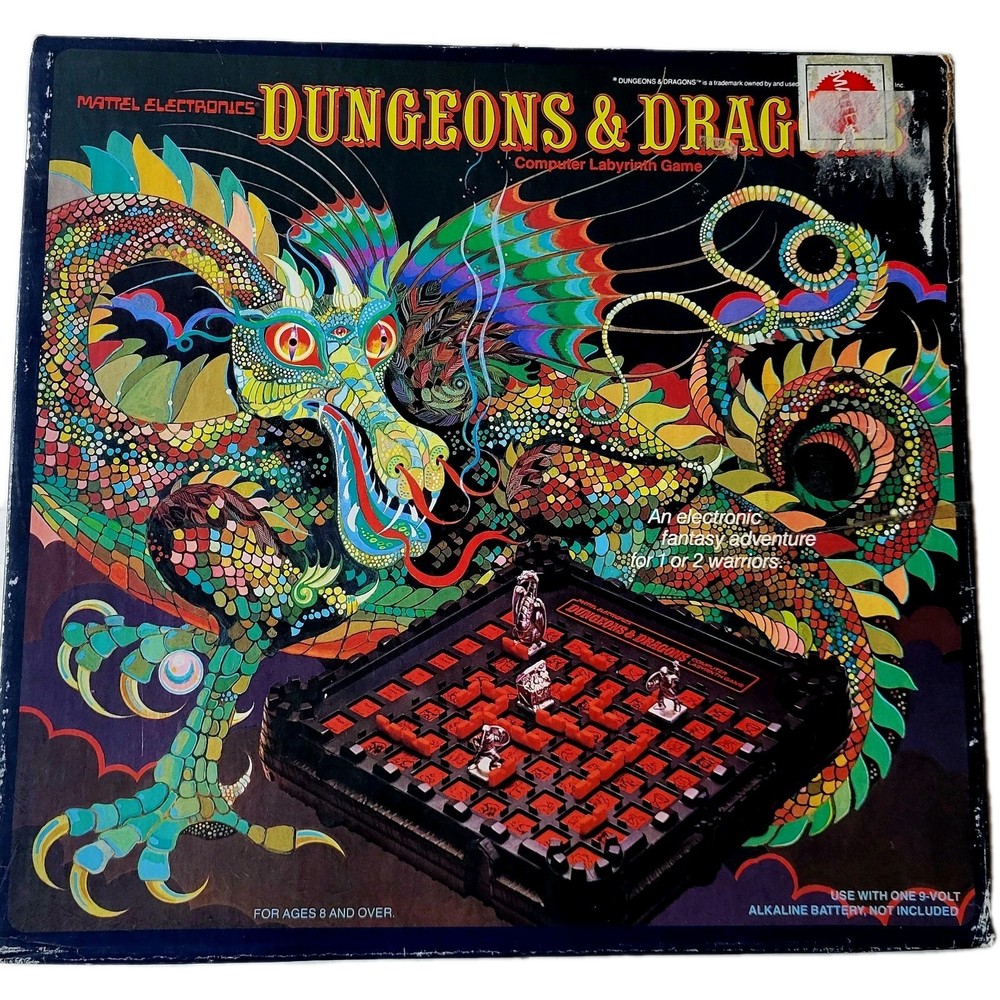 1980 Vtg. Mattel Dungeons & Dragons Computer Labyrinth Game Exc Cond. Incomplete