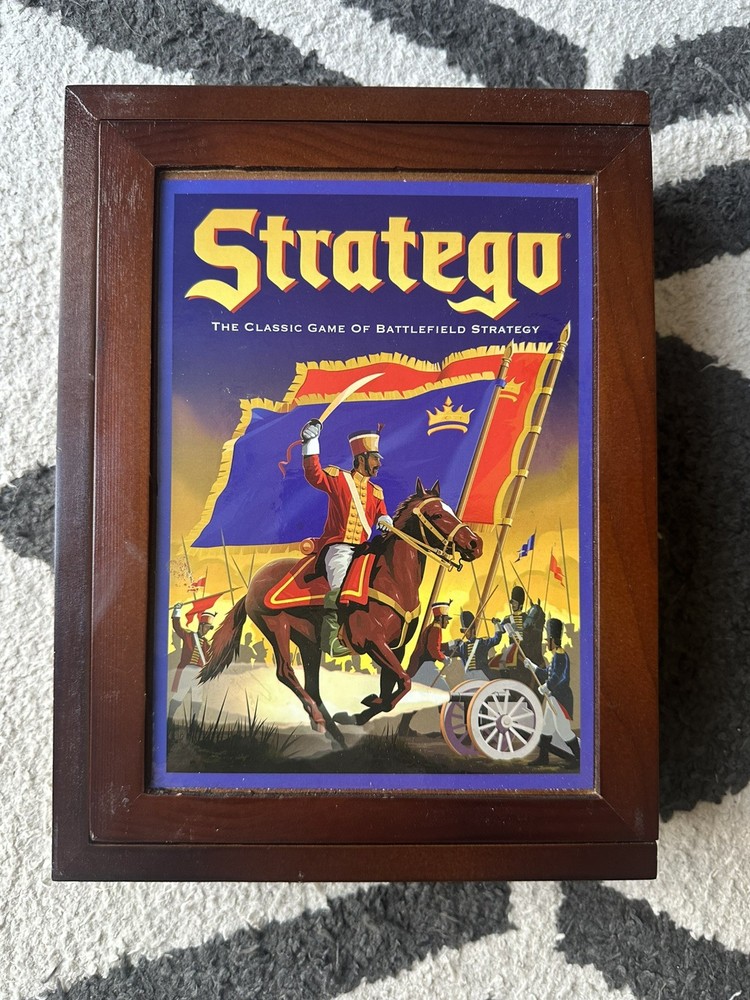 Stratego Vintage Game Collection Wooden Box MB Hasbro 2009 Complete Classic