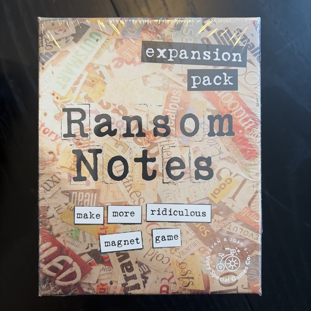 Ransom Notes The Ridiculous Word Magnet Party Game Charty Party NEW SEALED