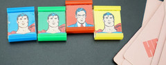 (16) Board Game Pieces Cards DC Comics Superman 3 III Movie Parker Brothers 1982