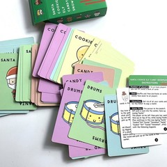 Christmas Card Games for Santa Cookie Elf Candy Snowman Card Game Board Game ET