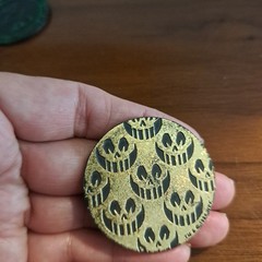 Lot of 3 Plastic POG Slammers Assorted Vans, Pog And Pog Skulls One Sided