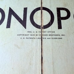 VINTAGE MONOPOLY BOARD 1935 – 1933 CHAS. B. DARROW- BOARD ONLY