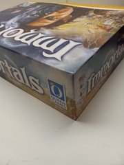 IMMORTALS Board Game Queen Games Almost Complete in Box Missing 1 Green Cube