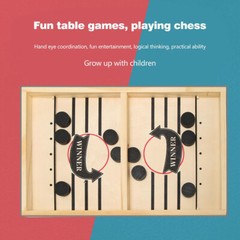 2x Fast Sling Puck Desktop Game Winner PK Board Game Children Toys Gift Big Size