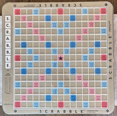 1989 Scrabble Deluxe Edition 100% COMPLETE Rotating Turntable Board Game MB 4034