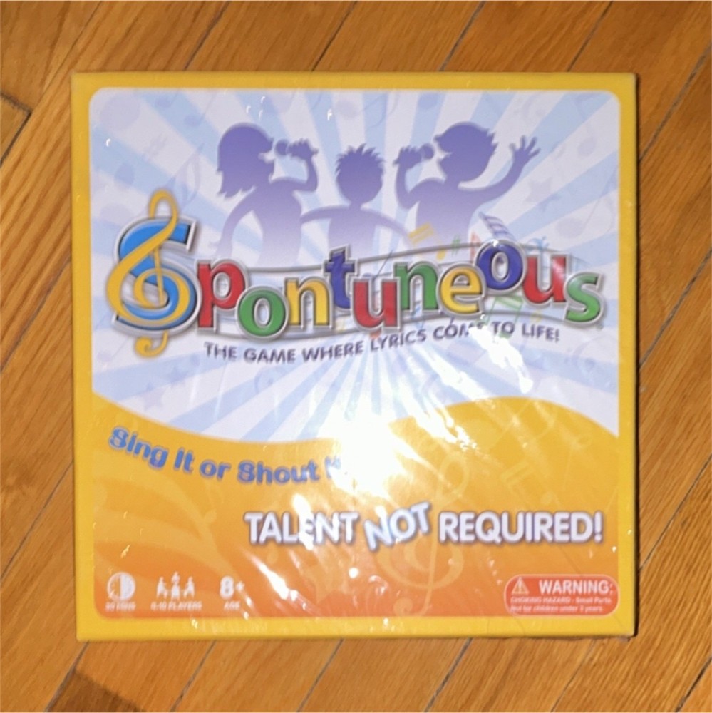 Spontuneous Party Game Music Theme 4-10 Players Ages 8+ Toy of the Year Award