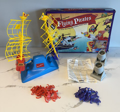 1990 Flying Pirates Game Parker Brothers Pirate Shooting Action Vintage Complete
