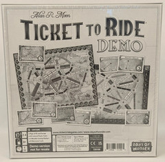 Ticket To Ride Demo Board Game Alan R Moon 2023 Days of Wonder Sealed D3