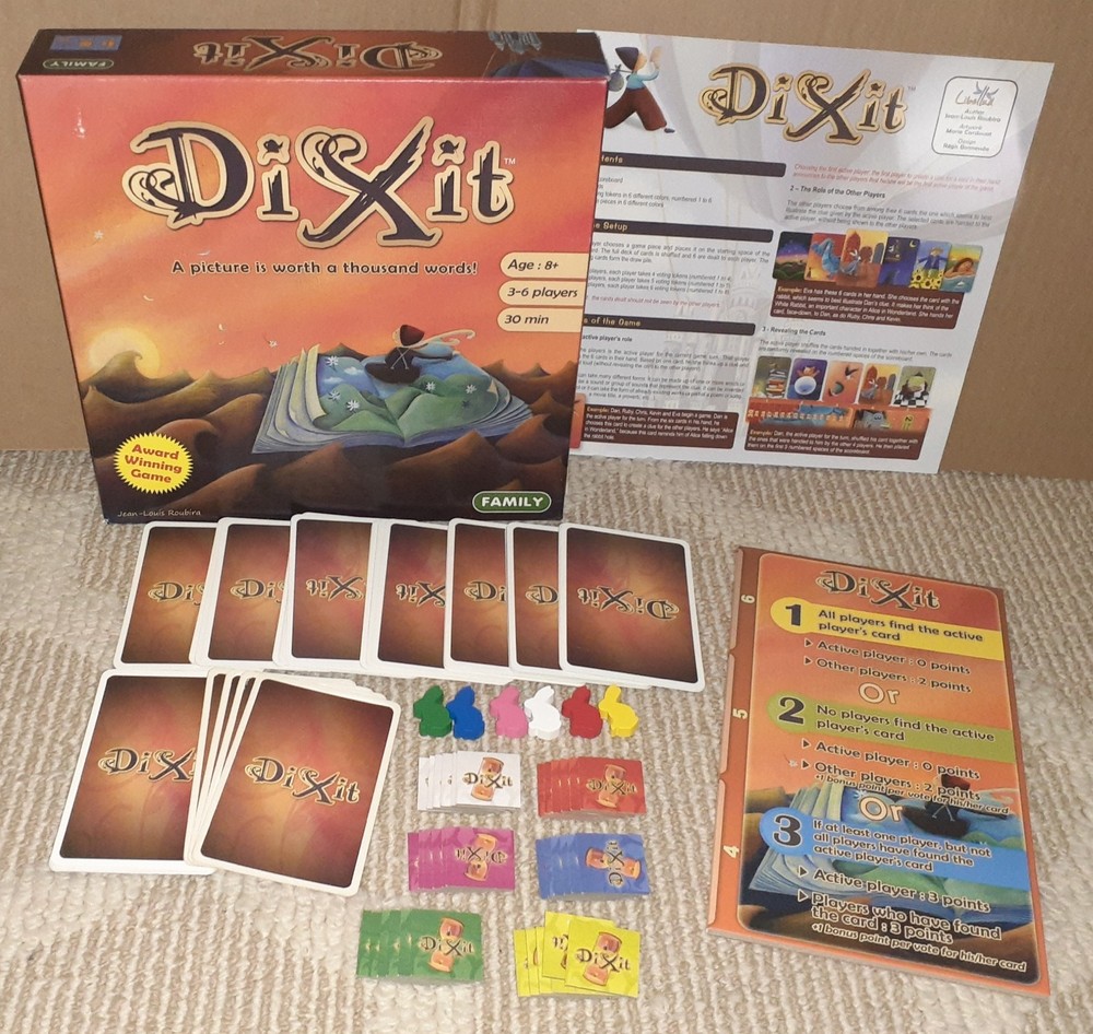 ASMODEE DIXIT FAMILY AWARD WINNING GAME A PICTURE IS WORTH A 1000 WORDS COMPLETE
