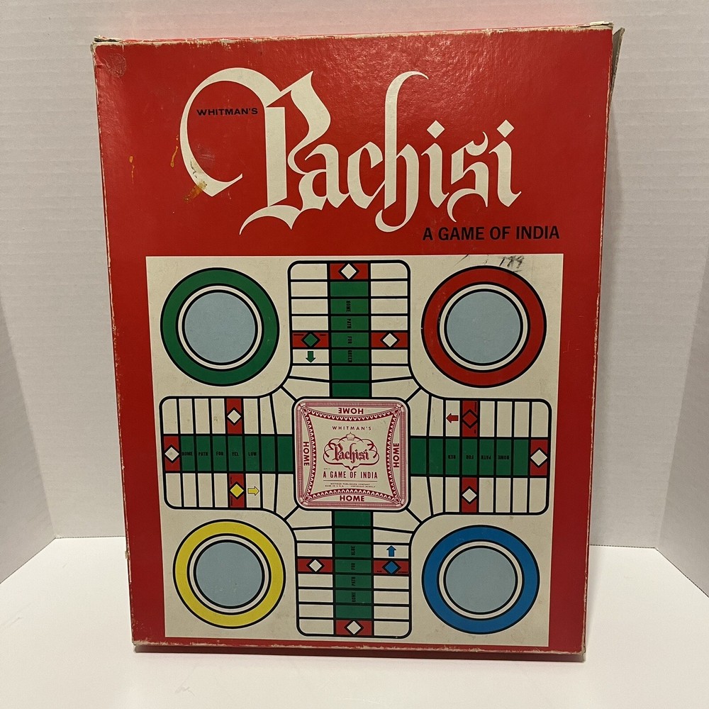 Pachisi A Game of India Board Game Whitman Vintage 1963 COMPLETE *See pics*