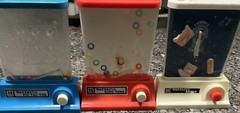 Waterful Lot Of Three, RingToss Tic Tac Toe And Robot. Rubber Plugs Missing