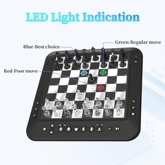 Femuey Electronic Chess Set Board Game Smart Chess Board Computer Chess Game