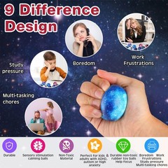 Stress Ball 150 Pcs 2 Inch Galaxy Foam Squeeze Fidget Toy Bulk Libima Adult