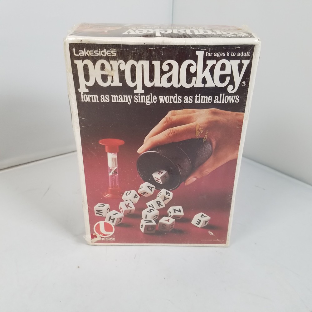 New SEALED 1975 Perquackey Word Cube Dice Game Lakeside Ages 8-Adult Vintage