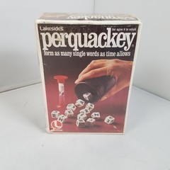 New SEALED 1975 Perquackey Word Cube Dice Game Lakeside Ages 8-Adult Vintage