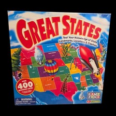 Great States Board Game Sealed NOS 2013 w 400 Question Cards Ages 7+ 2-6 Players