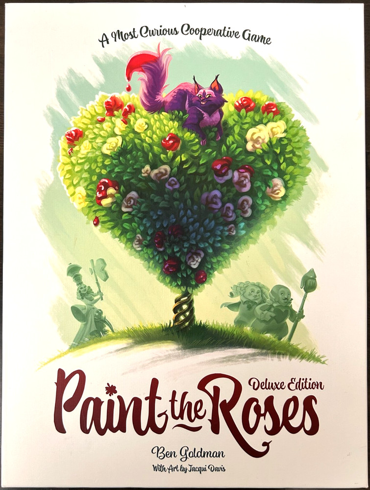 Paint the Roses Deluxe Edition Board Game + Cheshire Kitten + Caterpillar – EX!