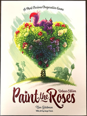 Paint the Roses Deluxe Edition Board Game + Cheshire Kitten + Caterpillar – EX!