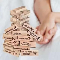 Lust Tower Naughty Block Game for Adults Couples Fun Stacking Party Date Gift