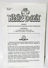 Hands Down – Milton Bradley – Family Board Game – Complete – Vintage 1987