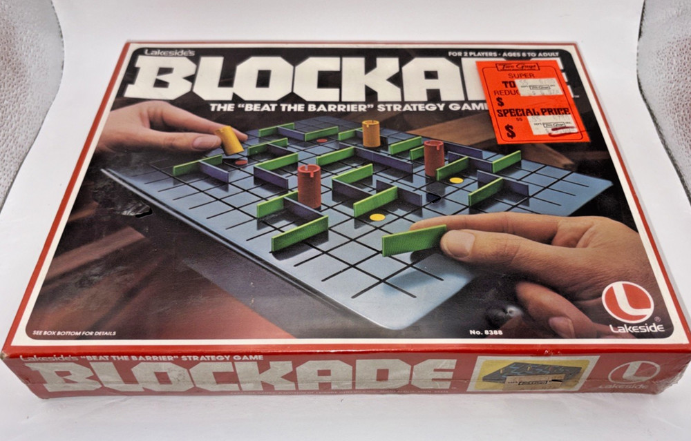 VINTAGE New Old Stock 1979 Lakeside Blockade #8388 Strategy Game 8 To Adult NOS