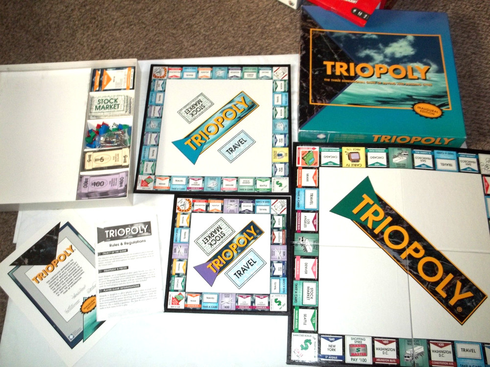 VTG Triopoly 3D game of Buying and Building Cities Inaugural Edition complete