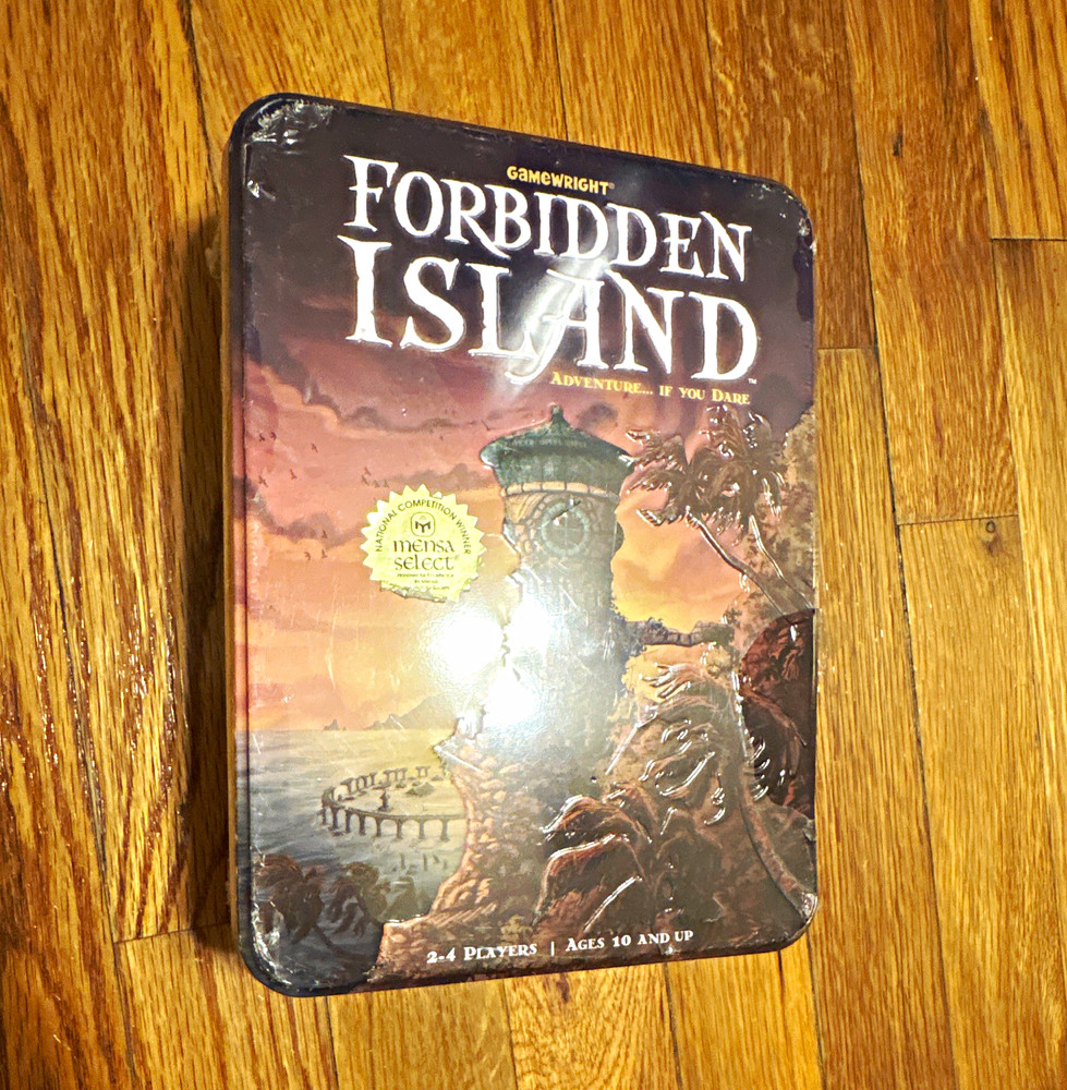 Gamewright Forbidden Island Board Game Tin 2-4 Players (Brand New)