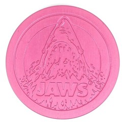 Metal POG Slammer JAWS from 1994 McDonalds WPF Universal Studios Hollywood Red