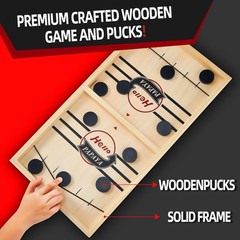 Fast Sling Puck Game – Your Speed and Accuracy with This Fast-Paced Wooden A…