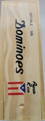 Double Six Puerto Rico Dominoes Game in Set of 28 Wooden Box Size 2″X3/4″X1/4″