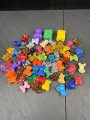 Lot of 60 Random and 3 Monster Gogos Crazy Bones B