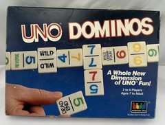 1986 UNO Dominos Game by International Games Complete in Great Cond FREE SHIP