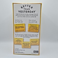 Better Than Yesterday Card Game Of 365 Daily Challenges 1+Players Ages 16+