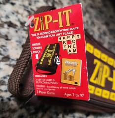 ZIP-IT Word Game Bananagrams New (20 Second Crossword Tile Race – 2 Player)