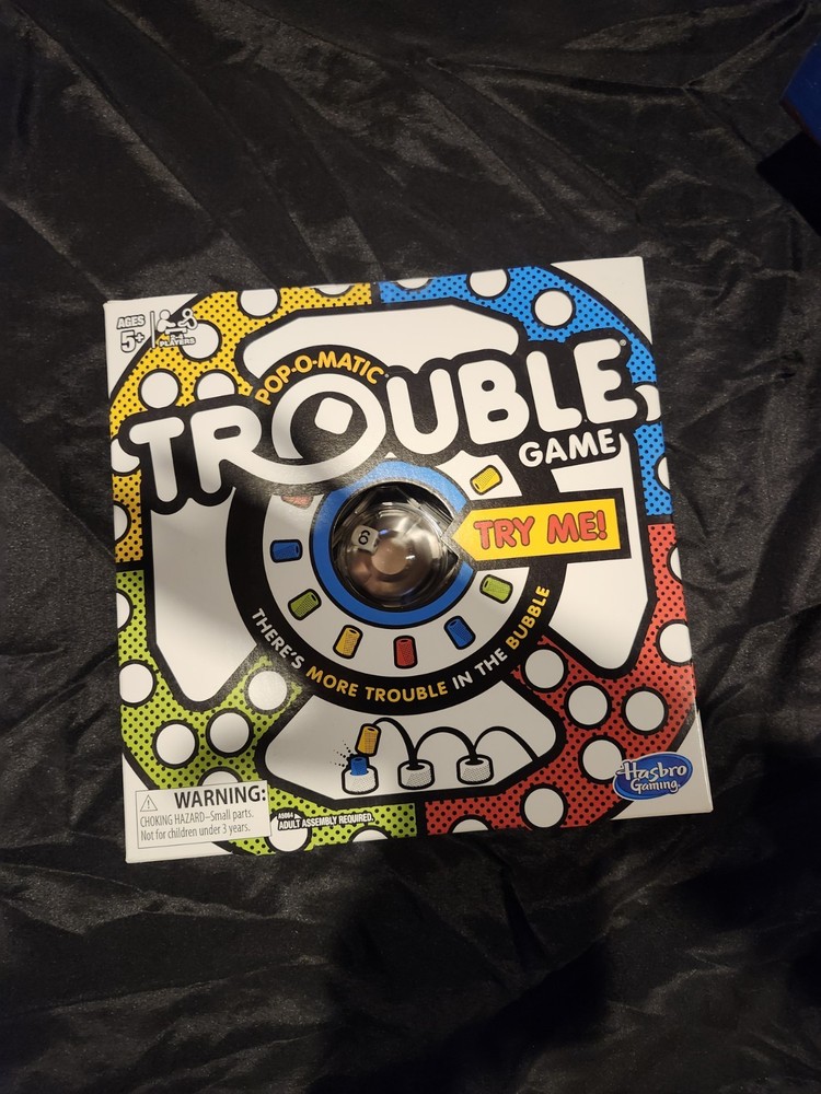 Trouble Board Game, Classic Pop-O-Matic Race Game By Hasbro. New Sealed