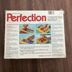 VINTAGE 1982 Perfection Board Game #8370 Lakeside 100% COMPLETE Working