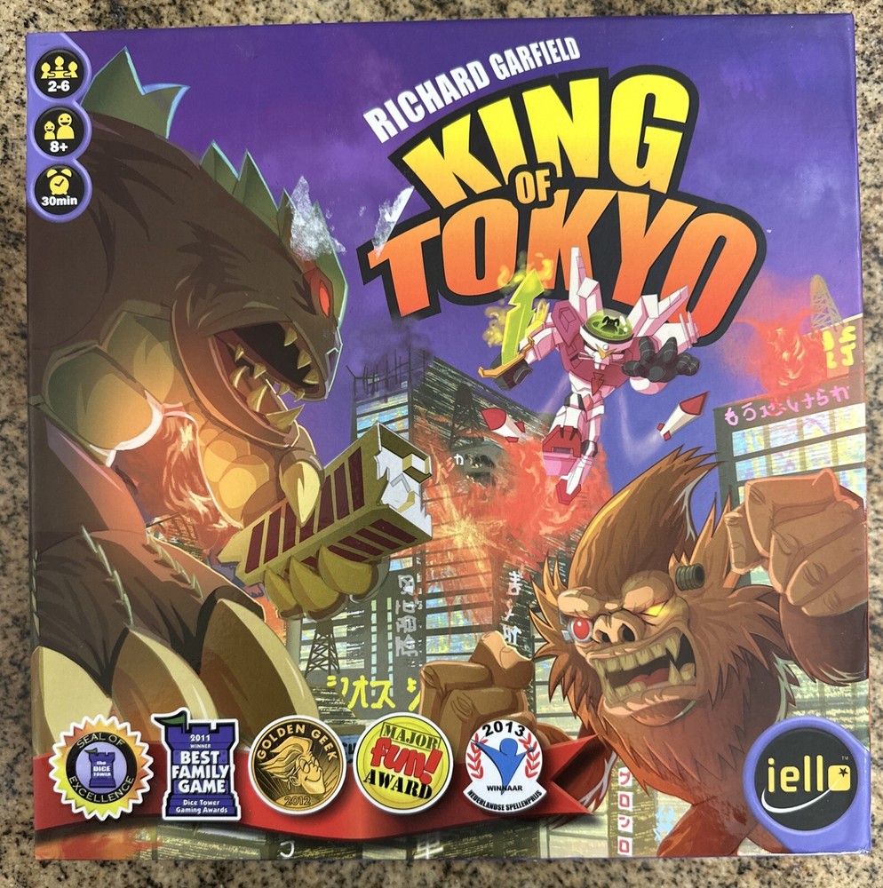 King of Tokyo Board Game COMPLETE Iello 2015 GigaMonster Richard Garfield